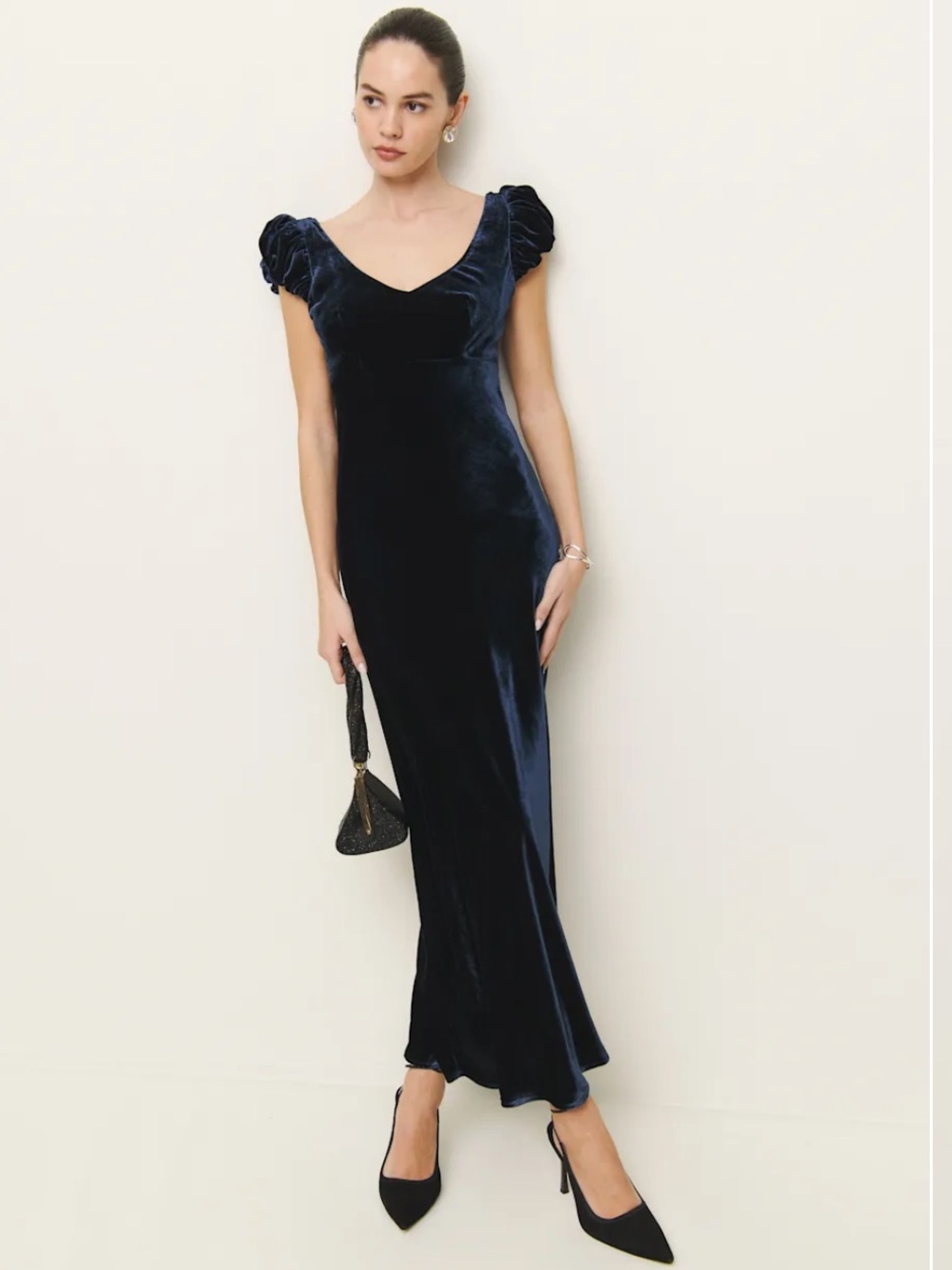Reformation Rhia Velvet Dress NEW NWT